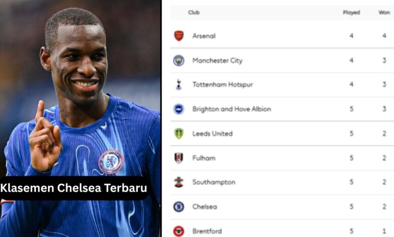 Klasemen Chelsea Terbaru