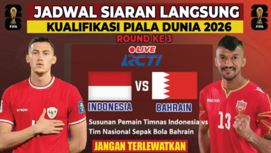 Susunan Pemain Timnas Indonesia vs Tim Nasional Sepak Bola Bahrain